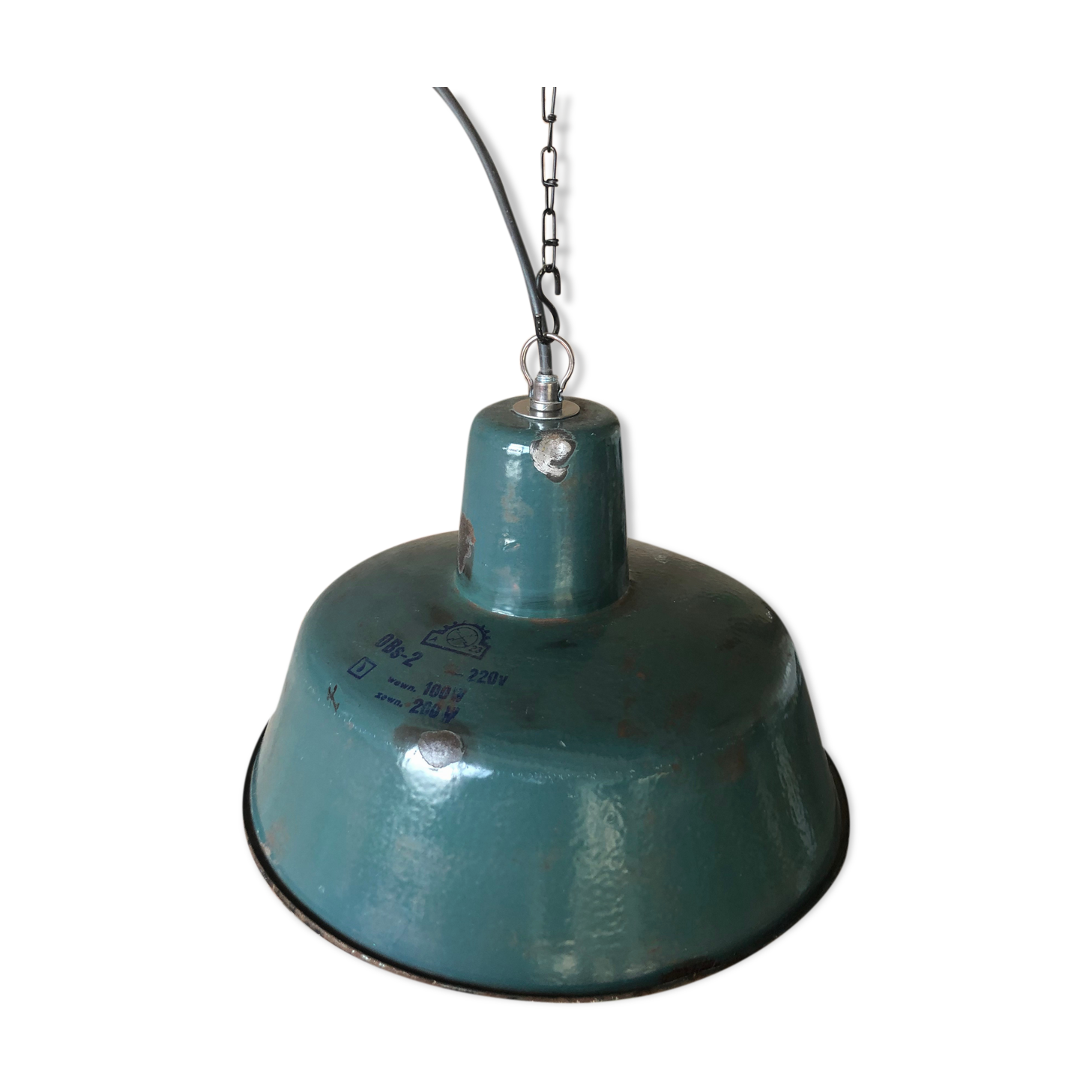 Industrial ceiling lamp from Wikasy A23, 1960