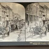 Old photography stereo, stereograph, luxury albumine 1903 quai de Penang
