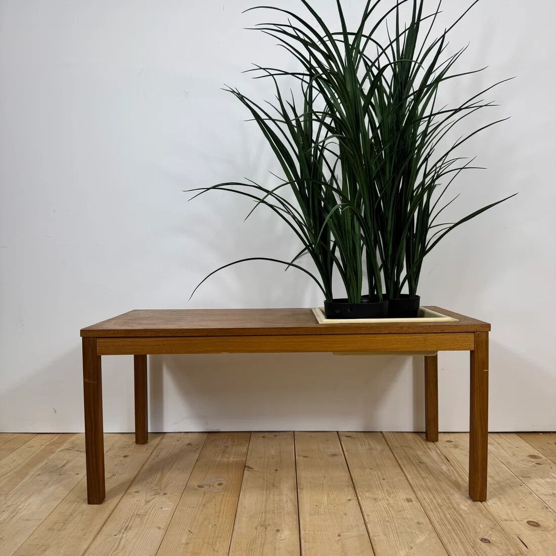 Scandinavian teak coffee table with planter, 1960.