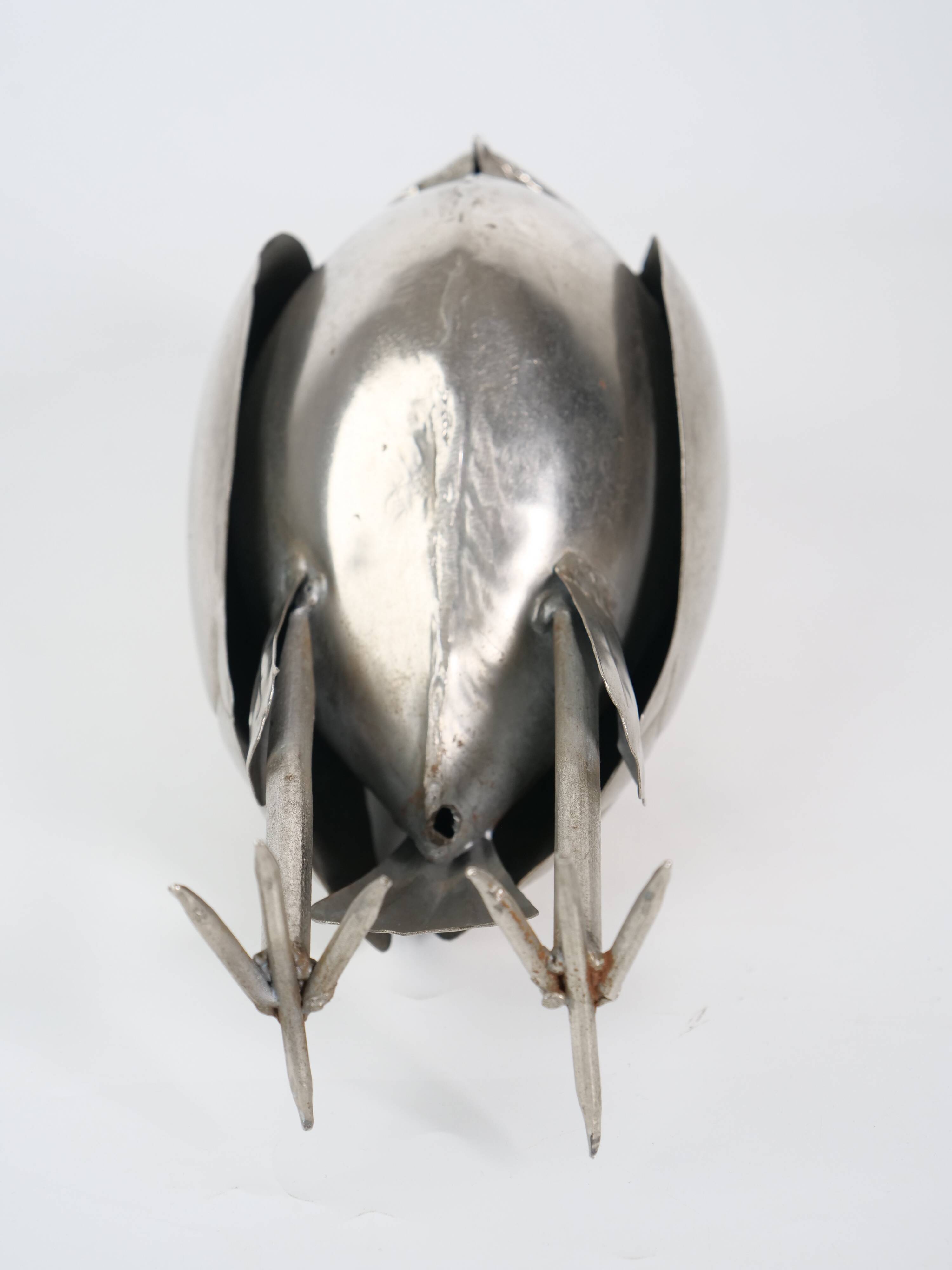 Brutalist sculpture decorative owl folk art
