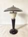 Art Deco mushroom lamp in bakelite and chrome