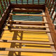 Vintage walnut children's bed