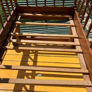 Vintage walnut children's bed