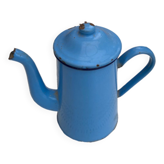 Jolie cafetière émaillée années 50