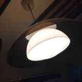 Brown smoked plexiglass hanging lamp by Harvey Guzzini