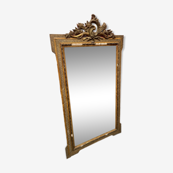 Mirror with carved frame