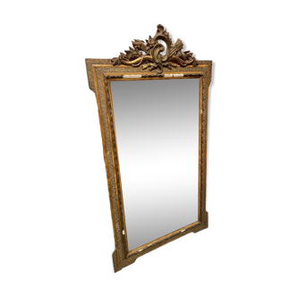 Mirror with carved frame