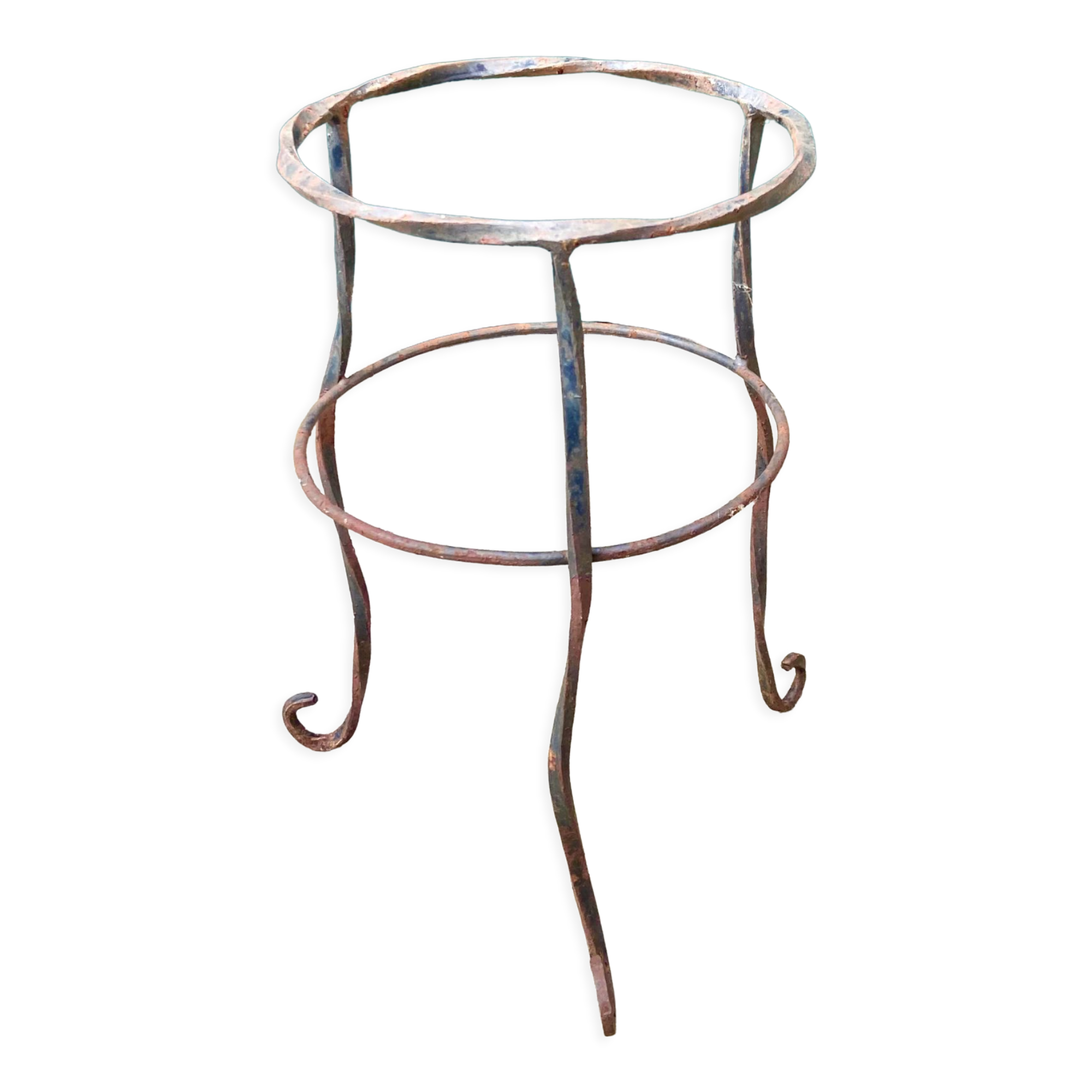 Porte pot vintage - support de plante en métal