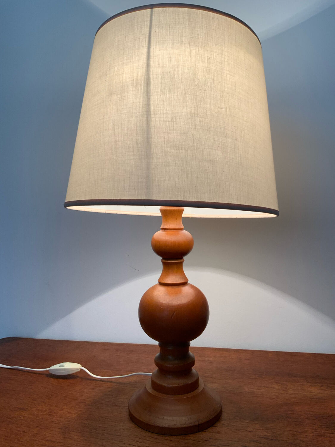 Vintage wooden lamp