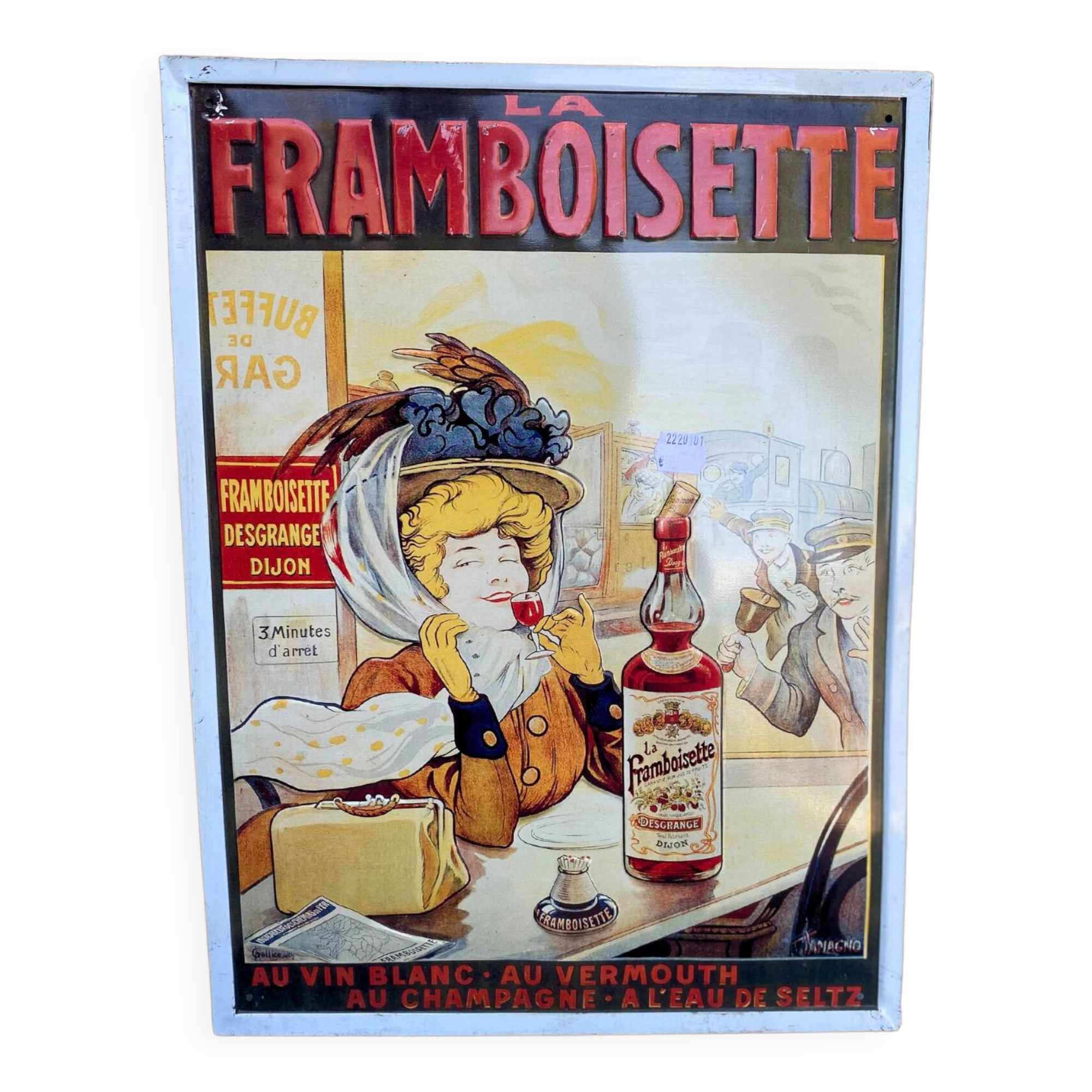 La Framboisette advertising plaque