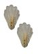 Art Deco Murano Glass Sconces Set of 2 