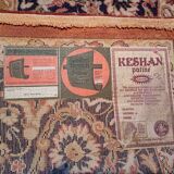 Large Keschan wool rug with cream patina 200x300