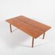 Modern Danish solid oak coffee table, 1960s