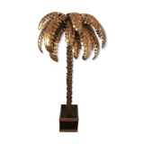 Floor lamp palm metal gilded from the 70s