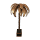 70s golden metal palm tree floor lamp