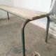 Banc d'écolier vintage 1960