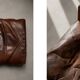 Vintage Mid-Century Danish Modern Lounge Leather Chair & Ottoman Model 2207
