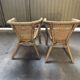Chaises fauteuils rotin vintage années 70