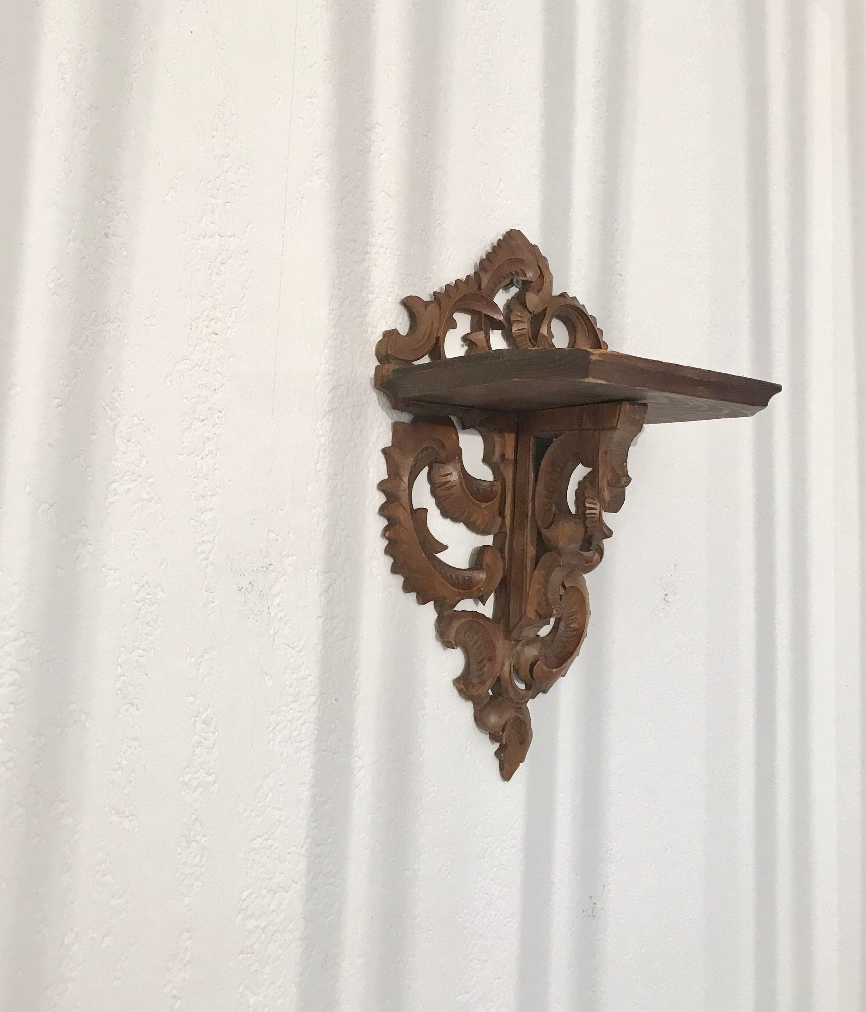 Farm wooden wall shelf