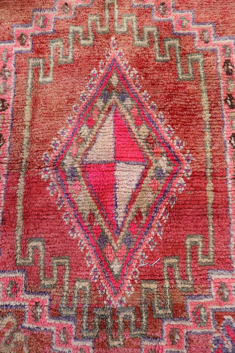 Vintage pink Berber rug
