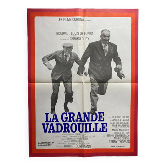 Original cinema poster "La Grande Vadrouille" Louis de Funes, Bourvil 60x80cm 1966