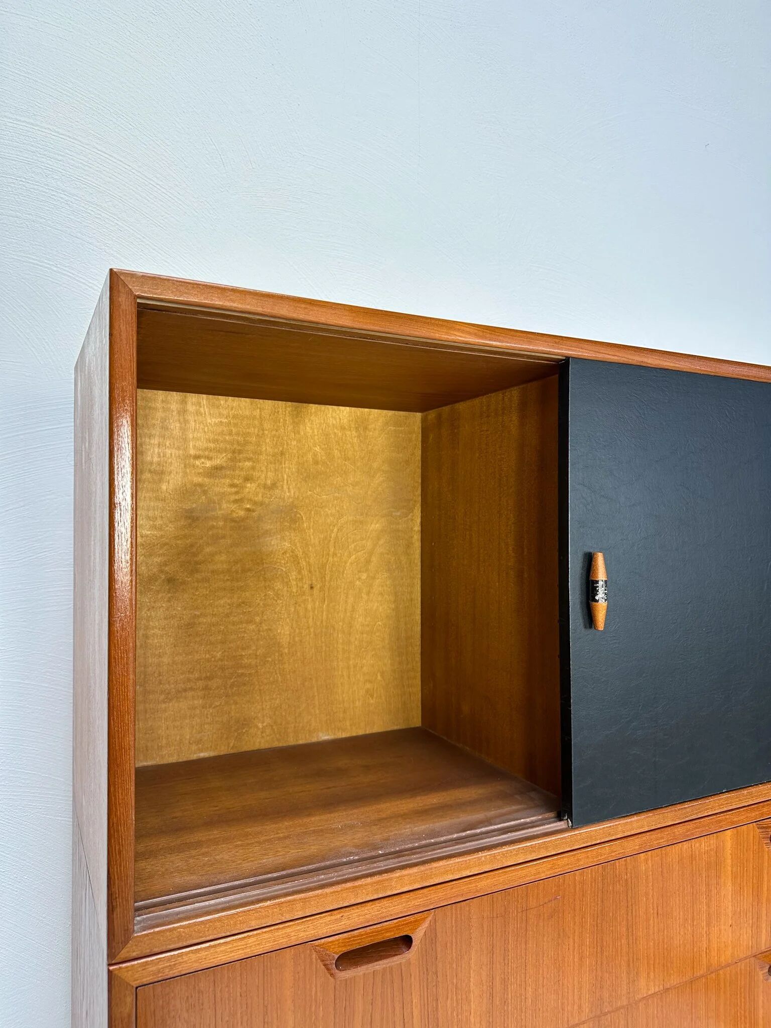 1960s Vintage Mid-Century Danish Three-Piece Teak Cabinet