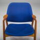 Armchair in Blue and Teak by Alf Svensson for Dux, 1960s
