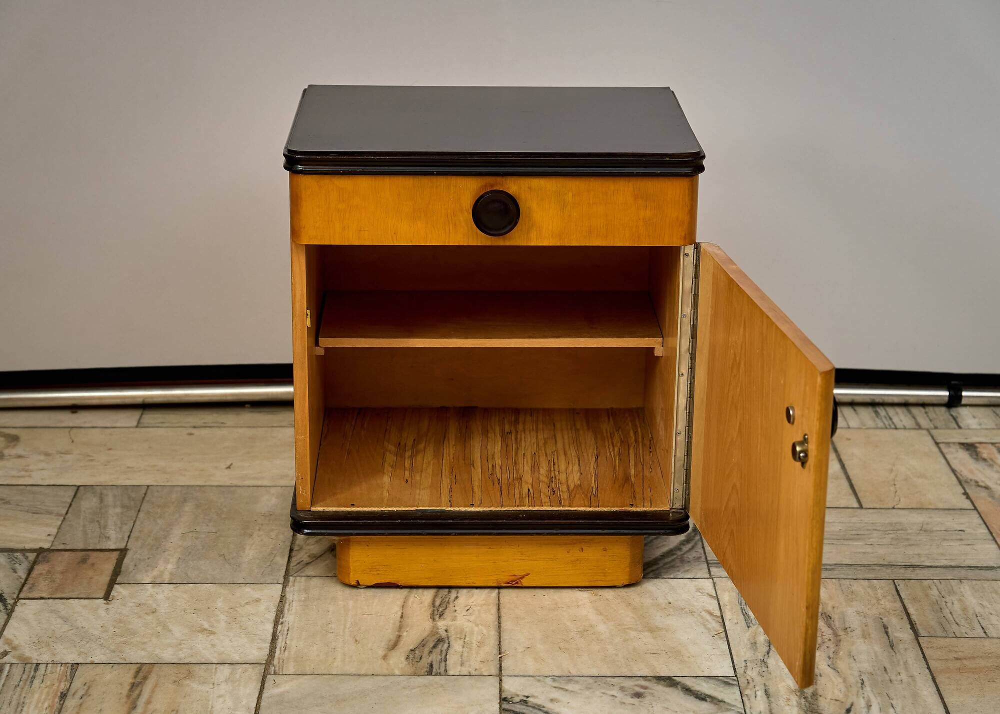 Mid-Century Nightstand by Jindrich Halabala for UP-Zavody
