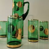 Glass orangeade service from the 1970s