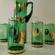 Glass orangeade service from the 1970s
