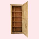 Grande bonnetière ancienne en bois bruit rénovée