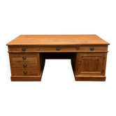 Large classic English desk with back panel