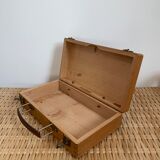 Old wooden briefcase