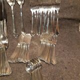 98-piece silver metal cutlery set
