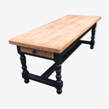 Solid wood dining table