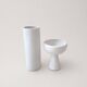 Soliflore et bougeoir en porcelaine