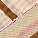 Striped wool kilim rug, 216x292 cm