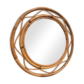 Miroir rotin - 60cm