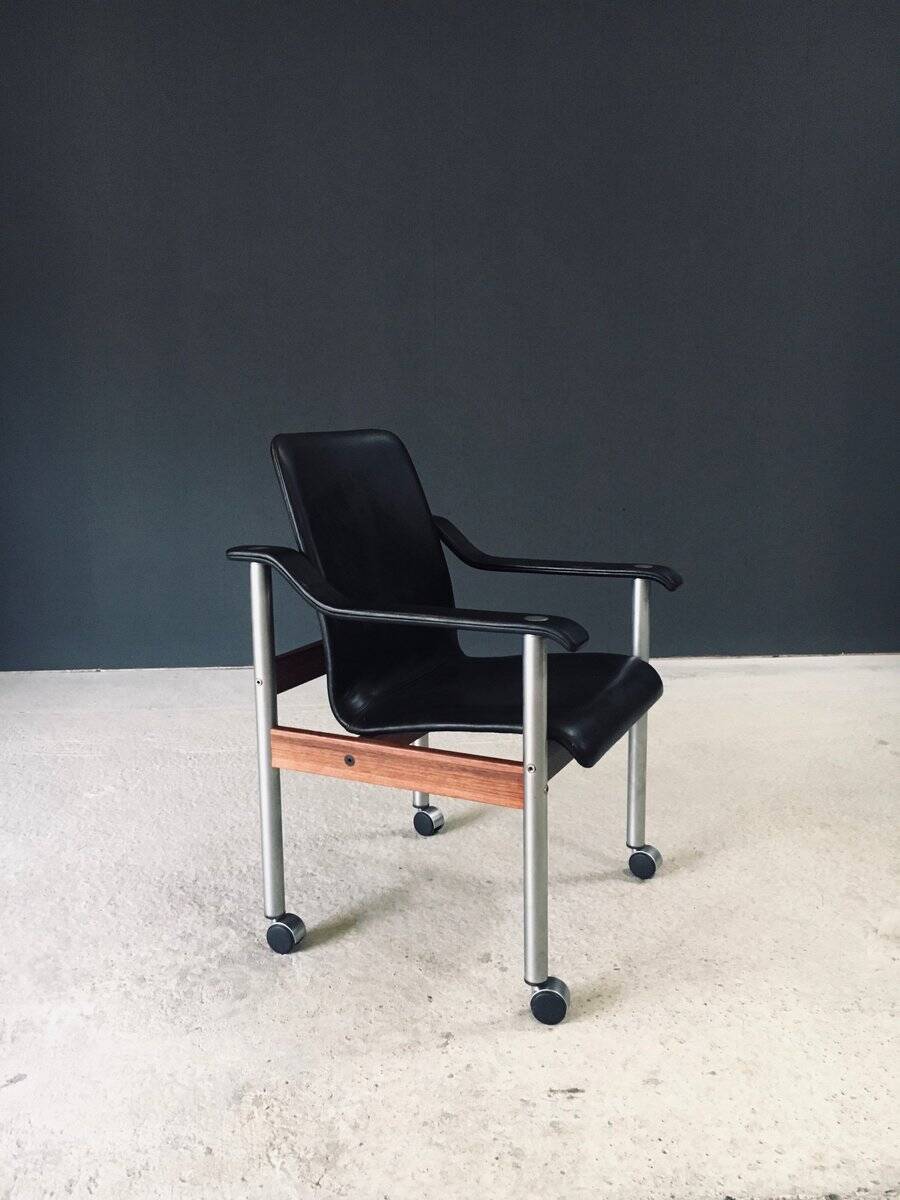 Mid-Century Modern Scandinavian Office Chair from Dyrlund, Denmark, 1960s