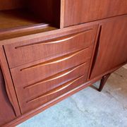 Vintage Scandinavian high row 50s 60s teak