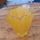 Yellow star vase Walther Glas