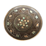 Vintage decor de paint polychrome hand dish 27 cm