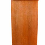 Wooden enfilade with fuchsia pink and black formica, 1950s, 130x50x100cm