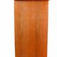 Wooden sideboard with fuchsia pink and black formica, 1950s, 130x50x100cm