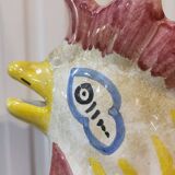Large ceramic rooster pitcher Deruta