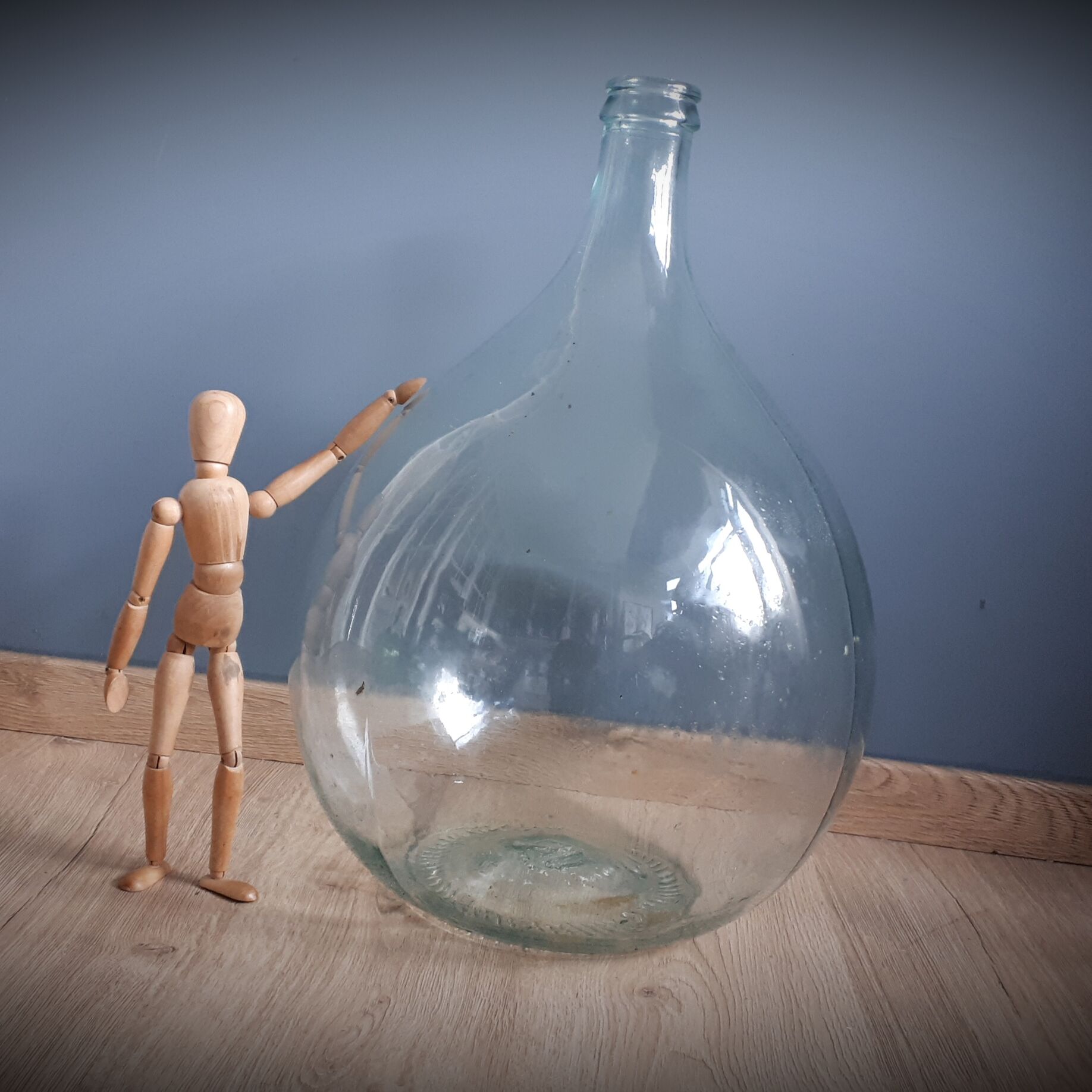 Demijohn 25L transparent round