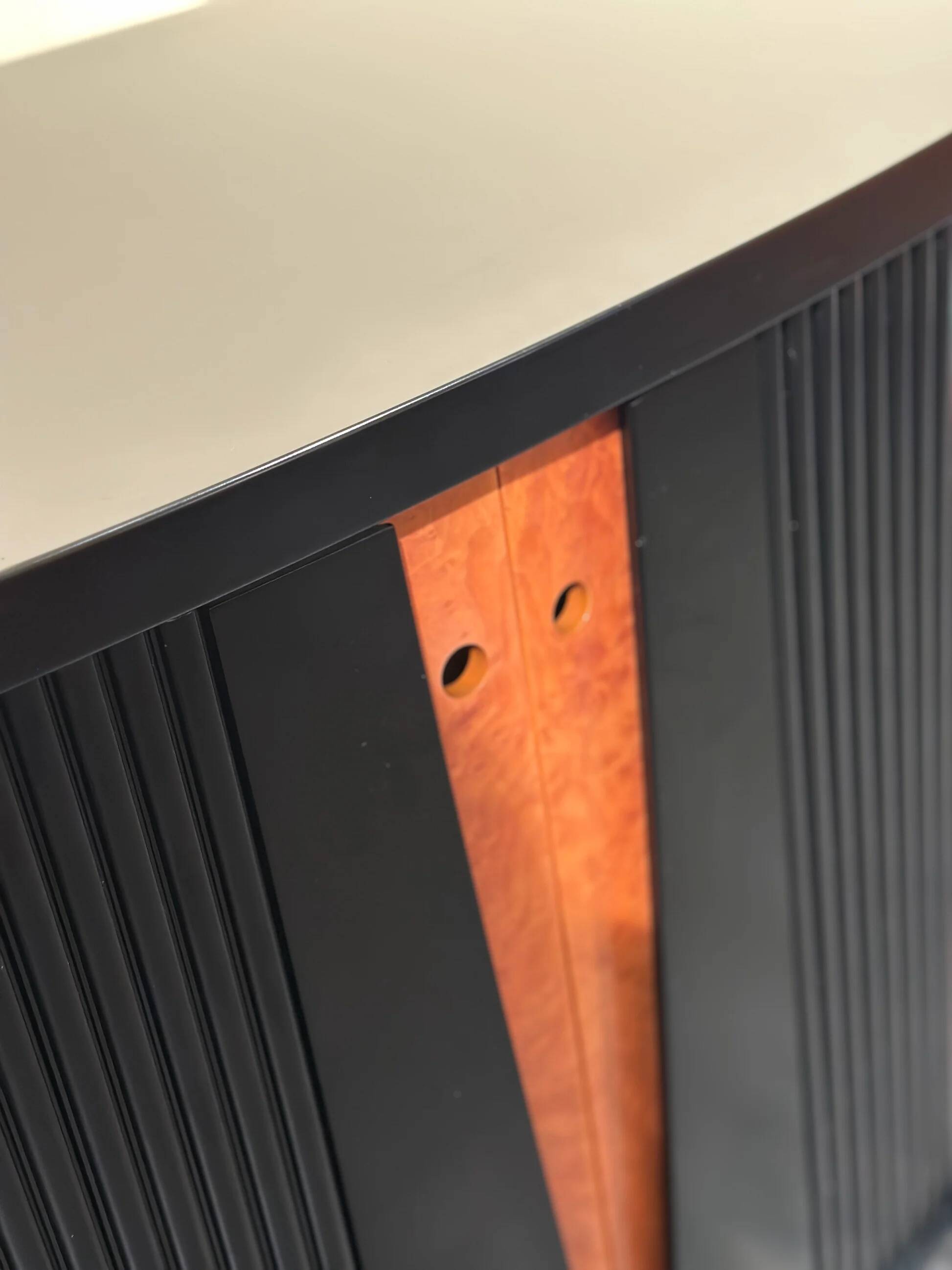 Black 80’s Art Deco style sideboard