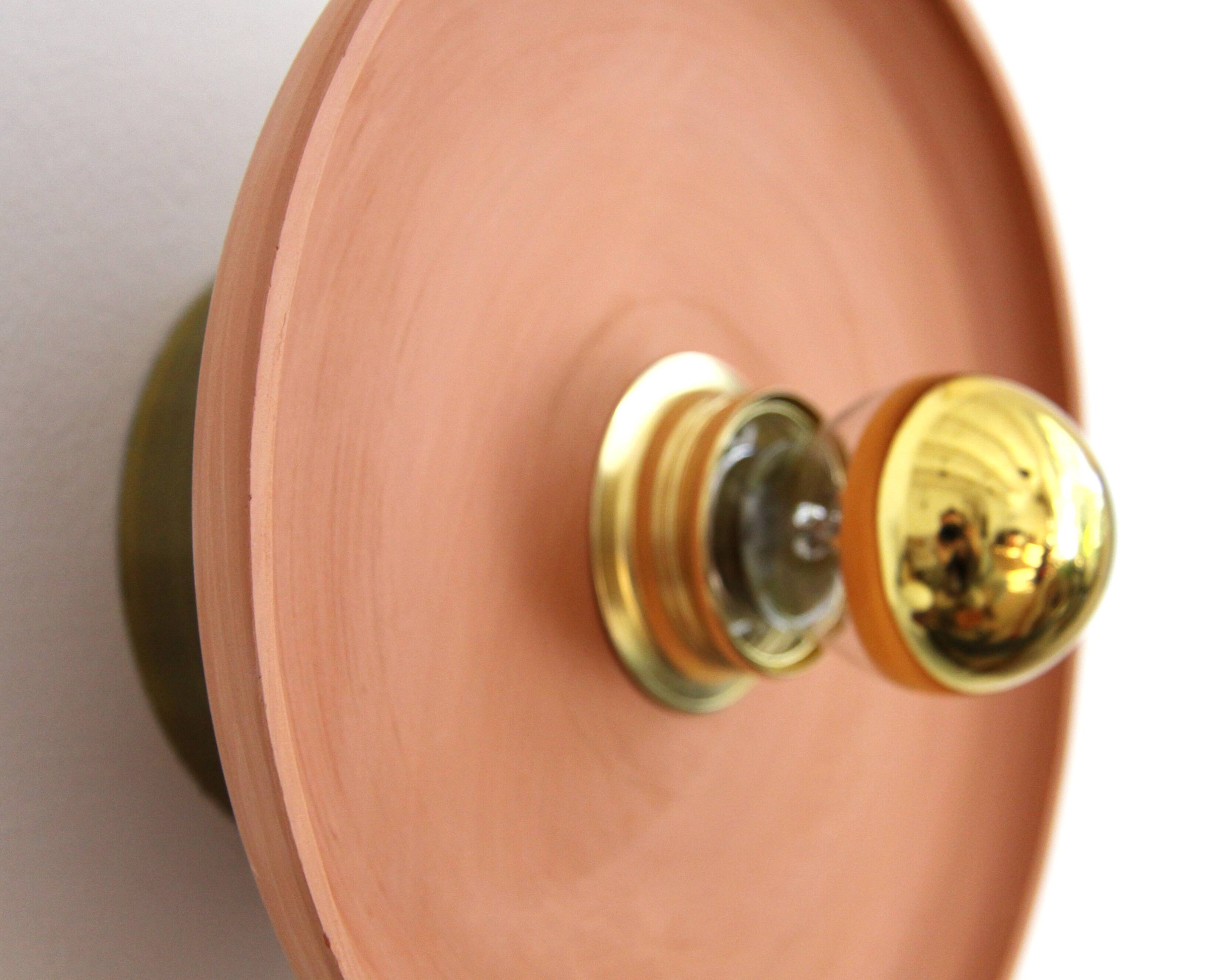 Terracotta wall light