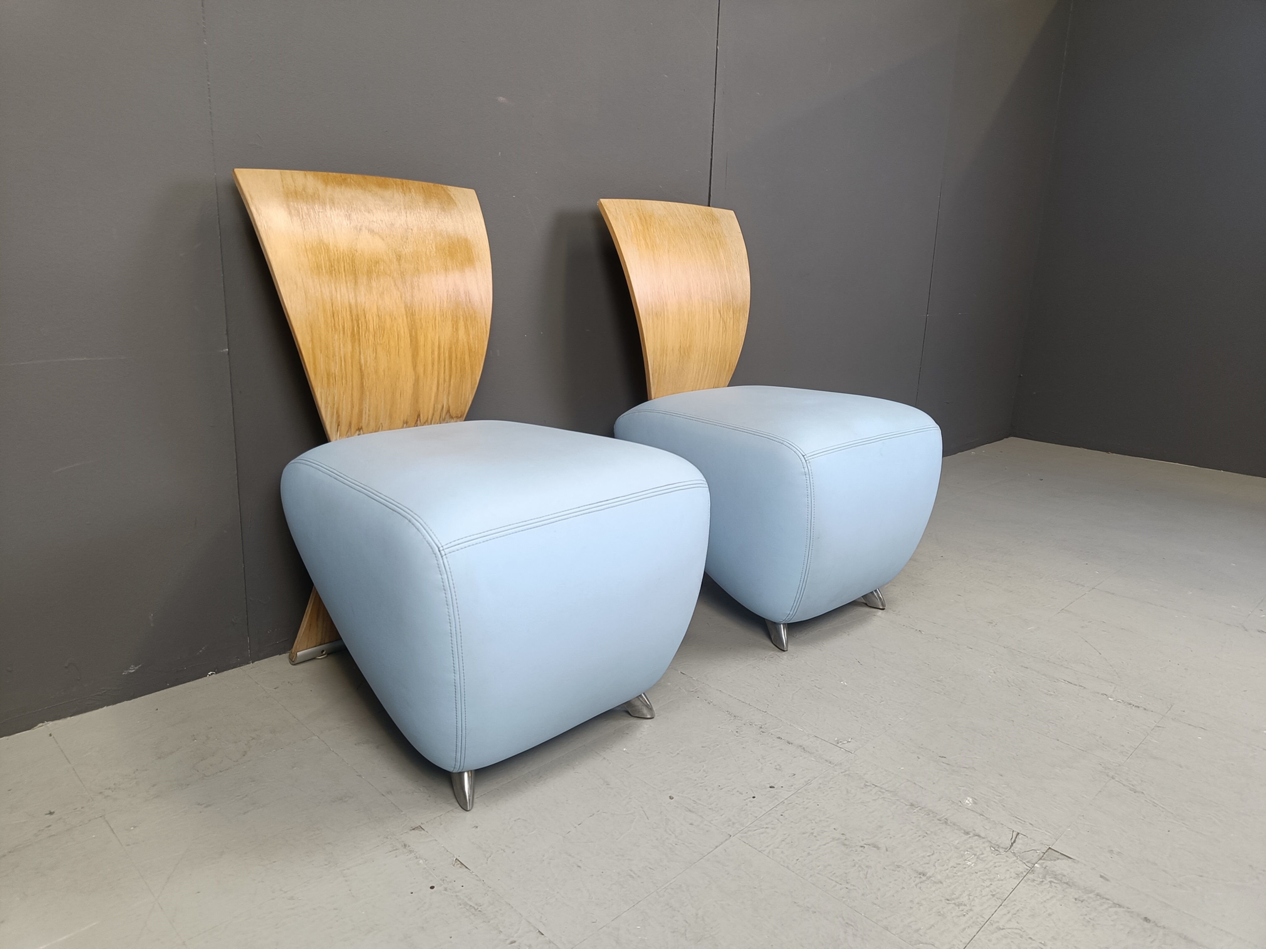 Pair of Bobo lounge chairs by Dietmar Scharping for Dauphin, 2000s