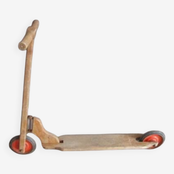 Old wooden scooter